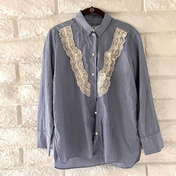 Sandro Tops - Sandro Paris Shirt with Lace
